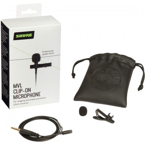 Shure MVL Lavalier Microphone for Smartphone or Tablet Shure - 3